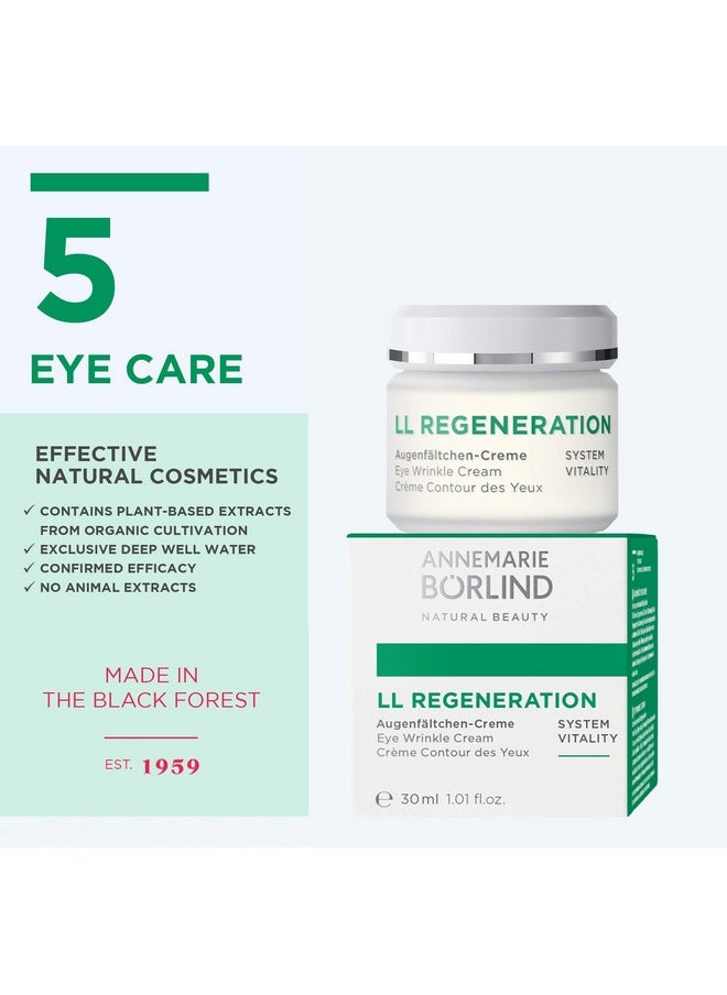 Annemarie Borlind - Ll Regeneration Eye Wrinkle Cream Natural Vitamin C + E Anti Aging Eye Cream With Ll Biocomplex For Smoothed Brighter And Plump Skin With New Elasticity 1.1 Oz - Image 1