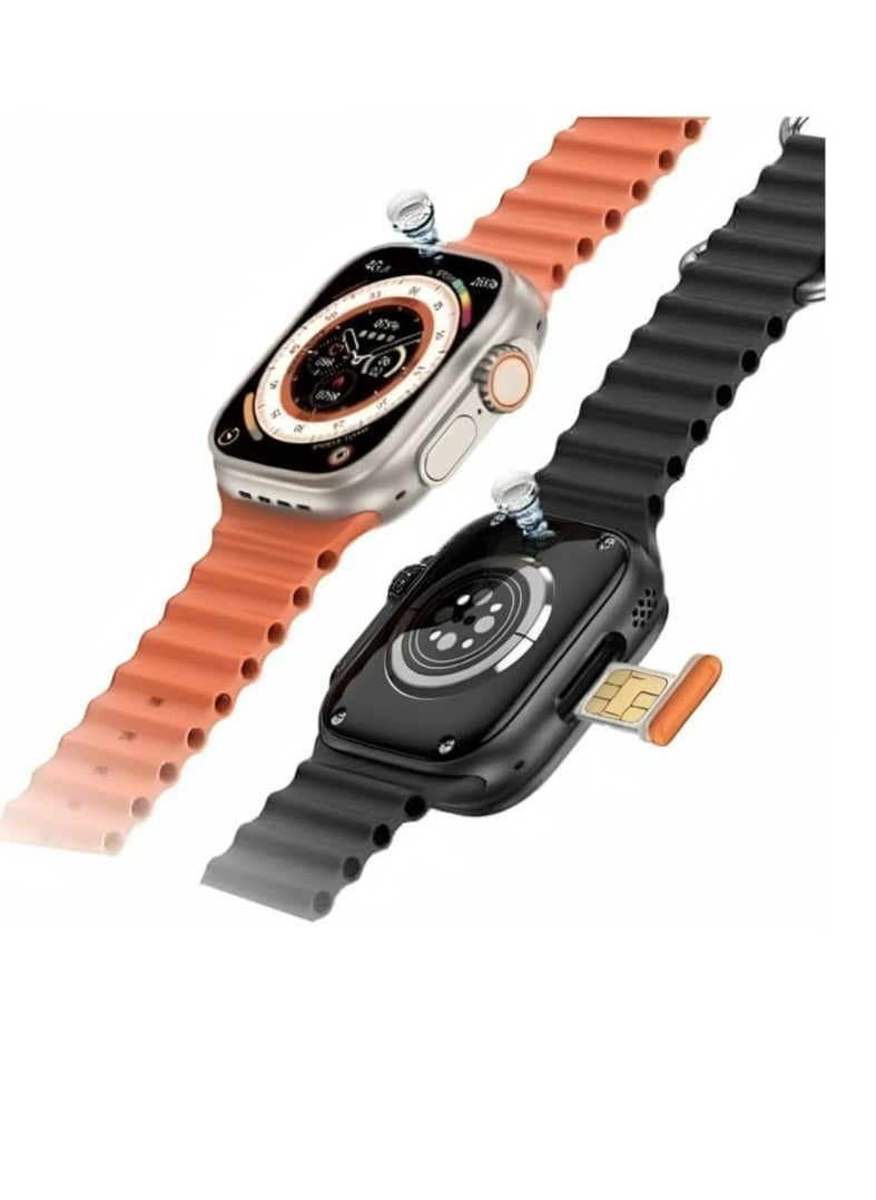 Telzeal - Smart Watch TC4G Dual Camera 2.2 inch Full Display With Sim 4GB Ram 64G With 3 Pairs Straps Compatible With iOS and Android Men's and Women's - Image 1