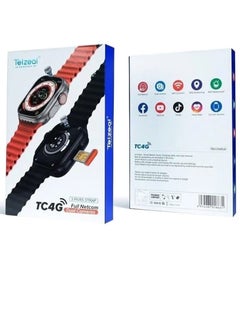 Telzeal Smart Watch TC4G Dual Camera 2.2 inch Full Display With Sim 4GB Ram 64G With 3 Pairs Straps Compatible With iOS and Android Men's and Women's  - Image 4
