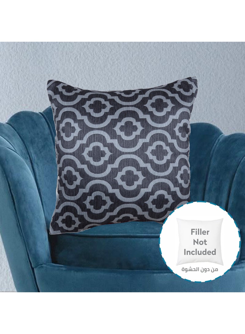 Donetella Cushion Cover,45X45 Cm (18X18 inch) 1-Pcs Decorative Throw Pillowcases Without Filler With Beautiful Abstract Art For Sofa Bed Living Room And Couch, Gight Grey  - Image 3