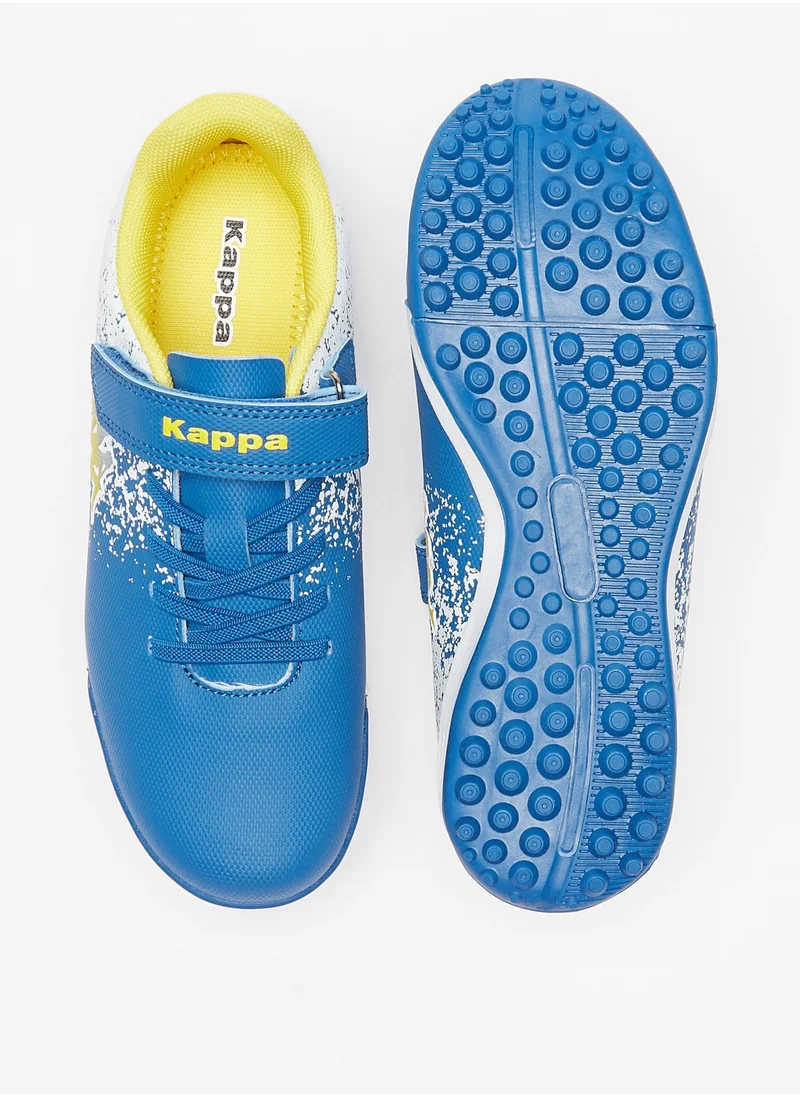 كابا Kappa Boys' Printed Football Shoes With Hook And Loop Closure