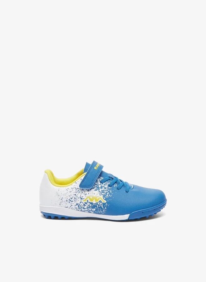 كابا حذاء كرة قدم مطبوع للأولاد من كابا بإغلاق لاصق