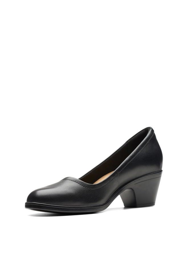 clarks حذاء نسائي إميلي 2 روبي، جلد أسود، 6 عريض - Image 5