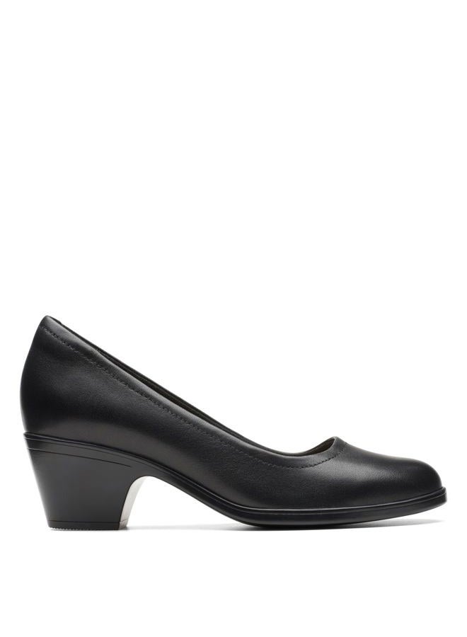 clarks حذاء نسائي إميلي 2 روبي، جلد أسود، 6 عريض - Image 4