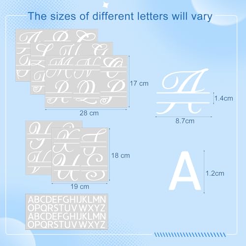 Janlaugh 10 Sheets Personalized Split Letter Stickers for Water Bottles Waterproof Vinyl Name Decals for 30 40 oz Tumbler UV DTF Cup Wraps Custom Stickers for DIY Bag Suitcase Helmet Laptop(White) - Image 2