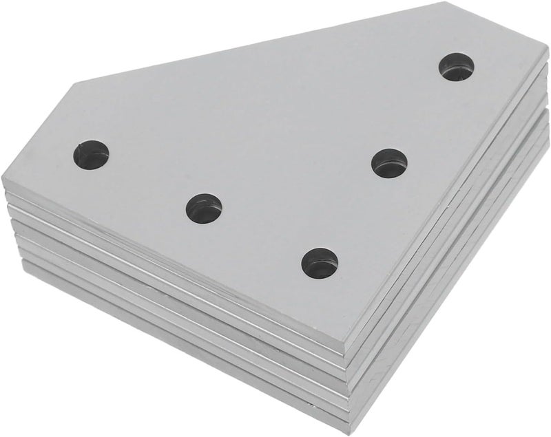ULTECHNOVO 6pcs Aluminum Shape Corner Plates Right Angle for Secure Assembly Aluminum Joining Plates for Furniture and Structural Projects - Image 1