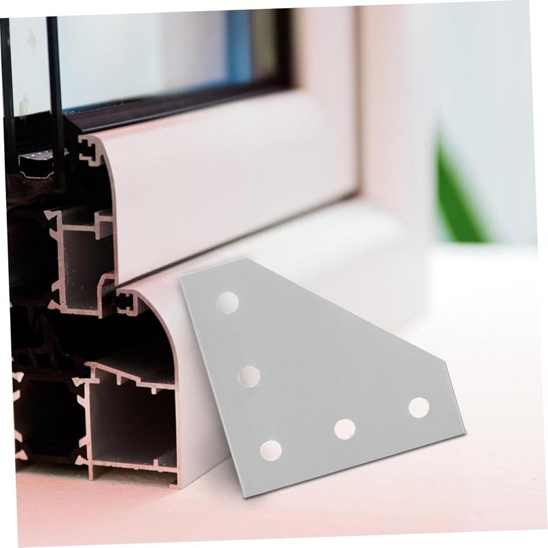 ULTECHNOVO 6pcs Aluminum Shape Corner Plates Right Angle for Secure Assembly Aluminum Joining Plates for Furniture and Structural Projects - Image 4