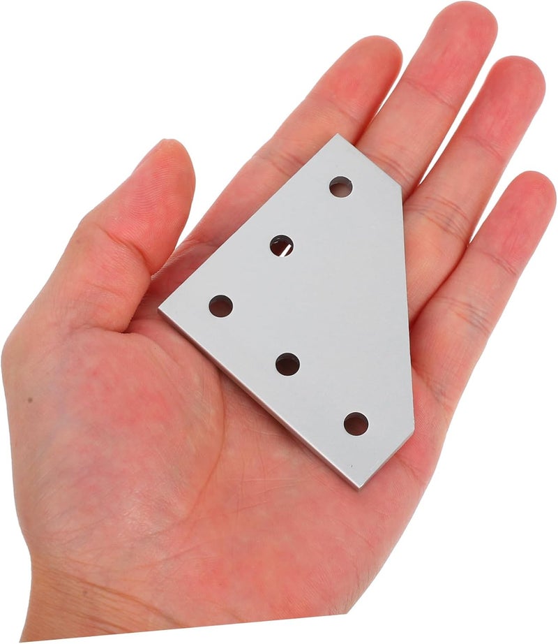 ULTECHNOVO 6pcs Aluminum Shape Corner Plates Right Angle for Secure Assembly Aluminum Joining Plates for Furniture and Structural Projects - Image 3