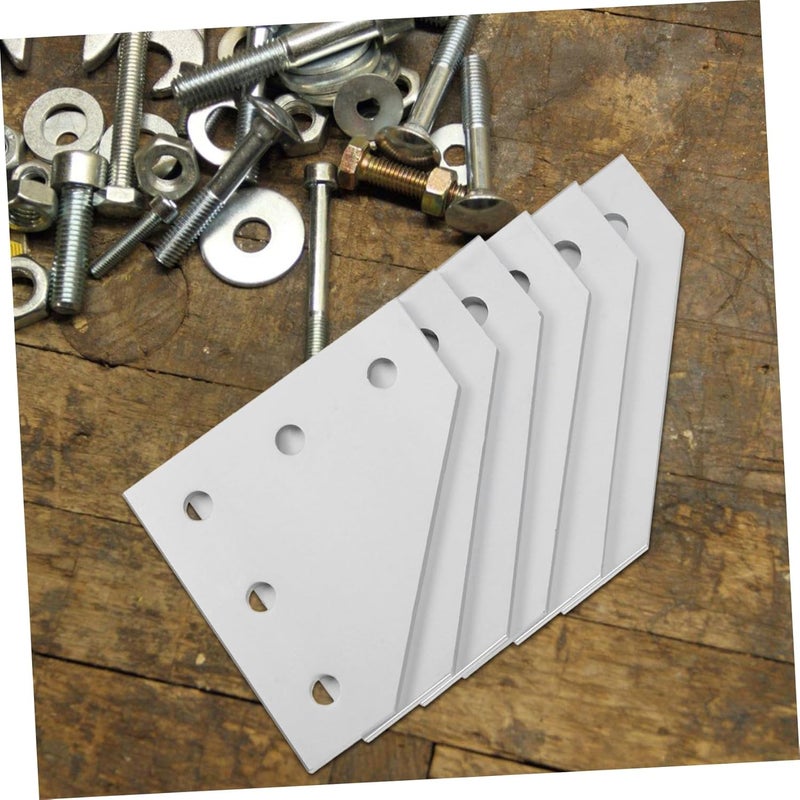 ULTECHNOVO 6pcs Aluminum Shape Corner Plates Right Angle for Secure Assembly Aluminum Joining Plates for Furniture and Structural Projects - Image 5