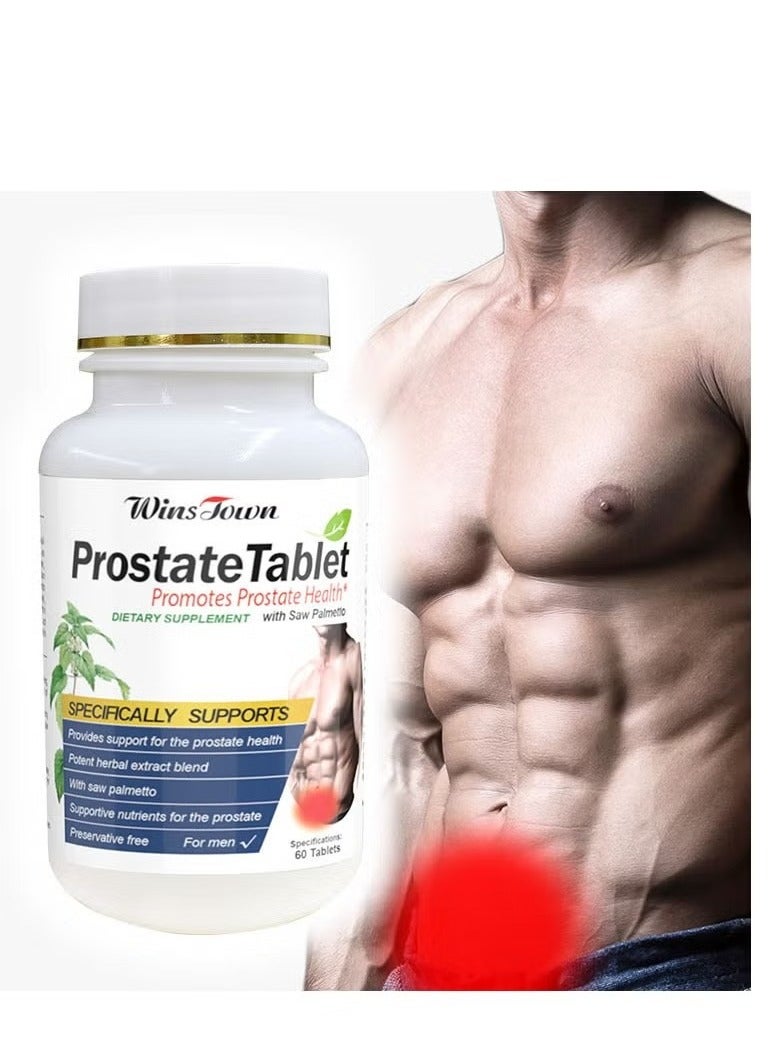 Wins Town Prostate Supplement for Men Natural Prostate Support Helps Reduce Frequent Urination Promote Overall Prostate Health Saw Palmetto Cranberry Powder More  - Image 1