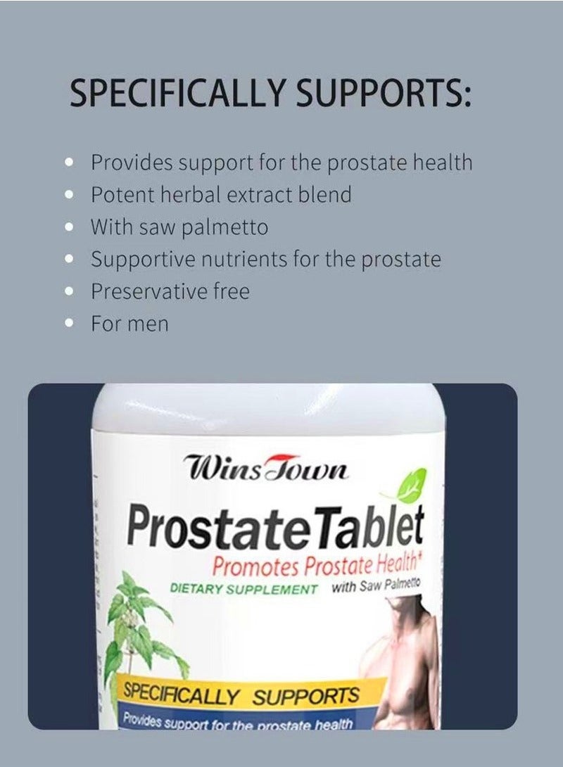 Wins Town Prostate Supplement for Men Natural Prostate Support Helps Reduce Frequent Urination Promote Overall Prostate Health Saw Palmetto Cranberry Powder More  - Image 3