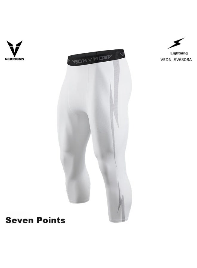 VEIDOORN Basketball Compression Pants Men'S Sports Training Fitness Breathable High Elasticity Compression Pants Running - Image 1