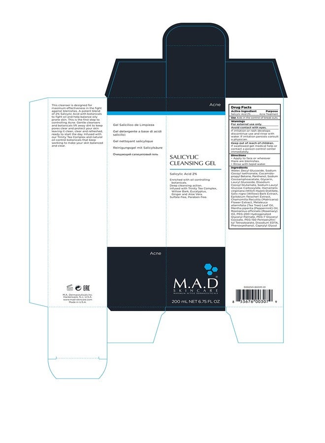 M.A.D Skincare Anti-Acne Duo Set - Salicylic Cleansing Gel - Breakout Control Daily Moisturizer - Image 2