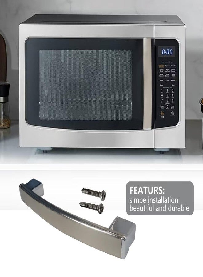 Vicue New Door Handle Fit for GE Microwave JNM7196SK1SS JNM7196SK2SS JNM7196SK3SS JVM6172SK1SS JVM6172SK2SS JVM6175BL1TS JVM6175EK1ES JVM6175EK2ES JVM6175SK1SS Replaces WB15X26821 Latest Version - Image 5
