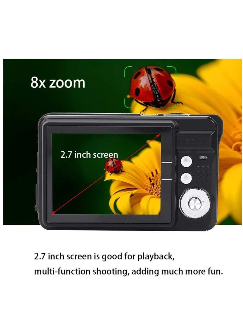 Digital Camera for Kids, 2.7" HD Screen 1080P Built-in Microphone for Girls Kids Toddler Indoor Outdoor Travel Birthday Festival Gift