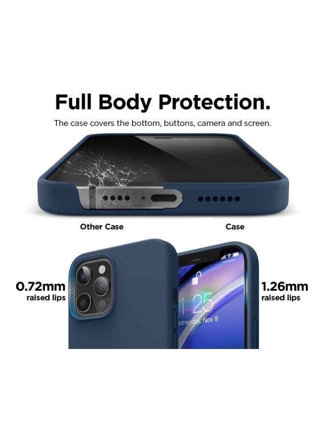 جراب خلفي مقاوم للصدمات من 3 طبقات لهاتف iPhone 12/12 Pro باللون الأزرق الباسيفيكي - Image 5