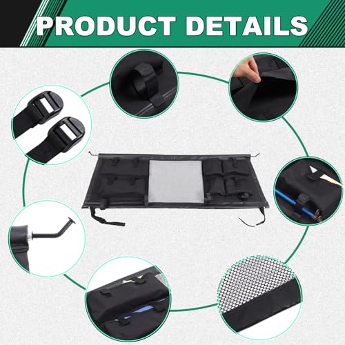 TINKI Pet Restraint Net Dog Fence Car Backseat Divider Vehicle Gate Cargo Area Travel Trunk Mesh Net Screen for Land Rover Defender 110 1984-2018 2019 2020 2021 2022 2023 2024 2025+ - Image 3