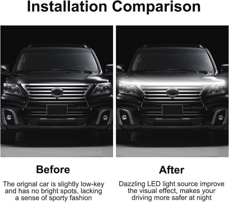 TEKSHINNY 79 Inch Flexible LED Hood Light Strip - Image 2
