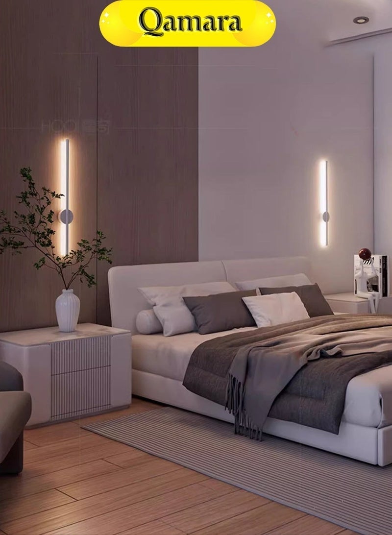  قمرة مصباح حائط LED عصري بمستشعر حركة، قابل لإعادة الشحن، تصميم بسيط، إضاءة مستمرة/استشعار للخزانة، قابل للتعتيم، 3 أنماط ألوان إضاءة (أبيض/طبيعي/أصفر) مناسب لخزانة الملابس/غرفة النوم/المطبخ. - Image 4