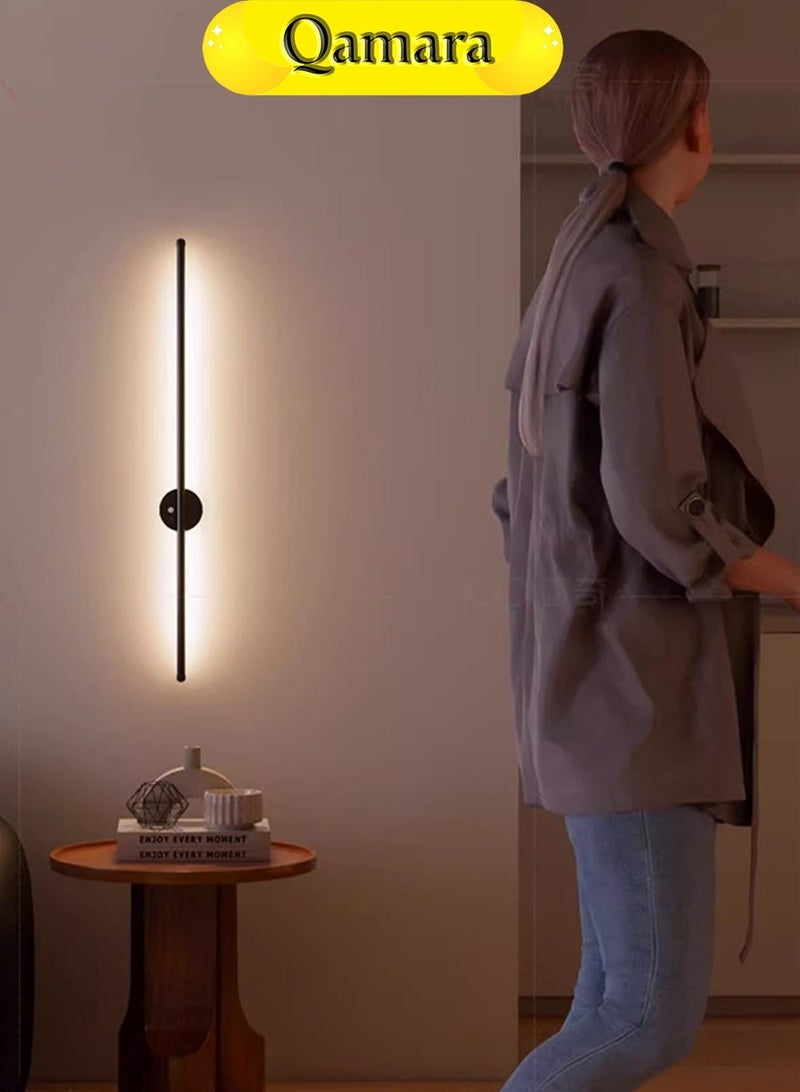  قمرة مصباح حائط LED عصري بمستشعر حركة، قابل لإعادة الشحن، تصميم بسيط، إضاءة مستمرة/استشعار للخزانة، قابل للتعتيم، 3 أنماط ألوان إضاءة (أبيض/طبيعي/أصفر) مناسب لخزانة الملابس/غرفة النوم/المطبخ. - Image 5