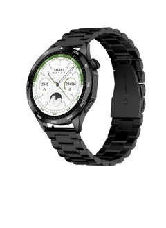 TELUX TELUX NEO Smart Calling Watch with 1.43” AMOLED Display & 2 Straps (Stainless Steel & Silicon) - AM24 Black  - Image 1