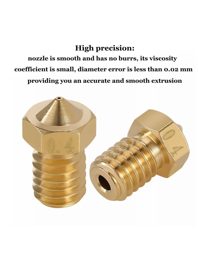 Y&D 30PCS 3D Printer Nozzles Cleaning Kit, M6 Out Thread for v6 Nozzle V5 and 5 Pcs 0.35mm Stainless Steel Needles1pcs 7mm Spanner  - Image 5
