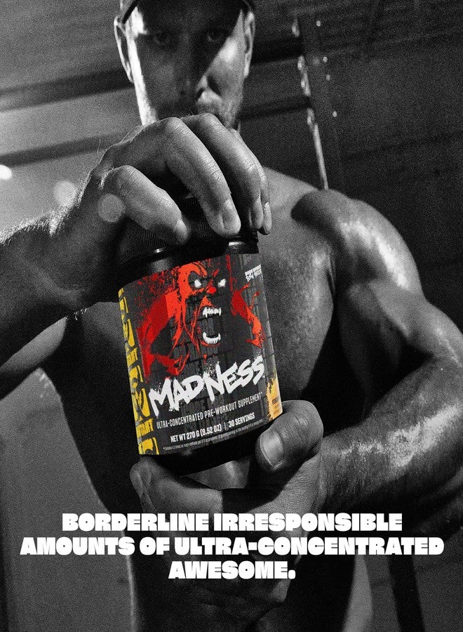Mutant Madness | Pre Workout Powder Supplement Performance and Pump Blend Includes L-Citrulline, Beta-Alanine, Taurine, L-Tyrosine | 30 Serving | Blue Raspberry - Image 2