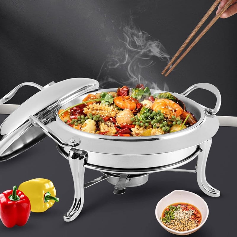 Odor free color Round Chafing Dish Stainless Steel Chafer Roll Top Chafer for Dinner Serving Buffet Warmer with Pans Fuel Holders(Gold,20cm) Ventilated design Practical design alternatives Global flexible assemble picks Easy assemble alternatives Defect free upgraded substance Proper storage environment Reliable daily use design In-Kingdom stored commodity Season change compatible build Cross-material combo compatible No overseas transit wait Gulf market trial optimized design Tiered purchase options Land transit & shipment compatible Multiple local stock source Natural tone color options Ready-to-ship local stock Systematic nationwide ship Balanced weight Local & cross border ship compatible Size-sorted warehouse storage Cost saving design picks Shock rubber edge Standard fit - Image 3
