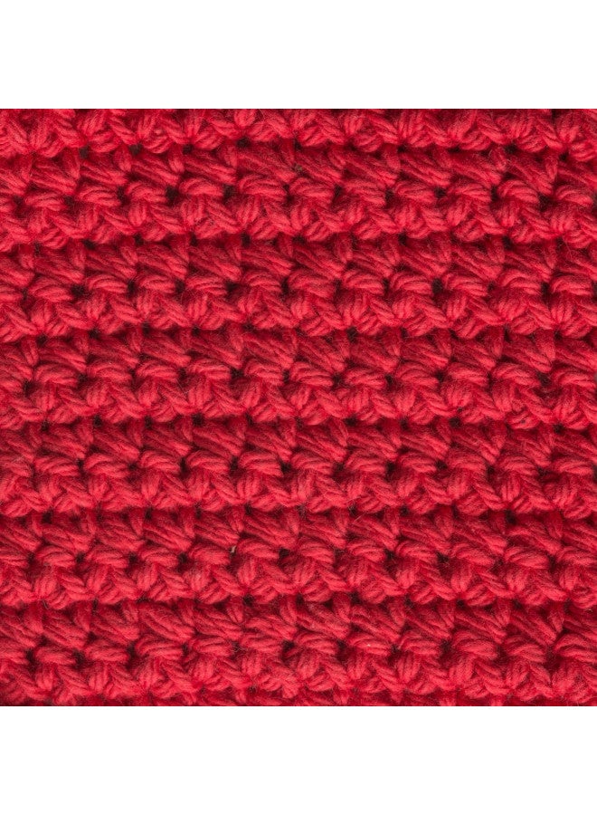 Lily Sugar'n Cream Cotton Cone Yarn, 14 oz, Red, 1 Cone - Image 3