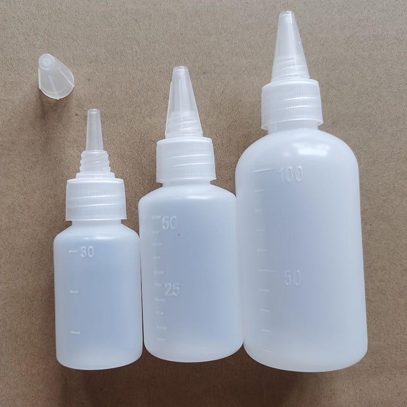 3pcs 1.69oz Translucent Squeeze Glue Bottle for Paper Quilling Scrapbooking Resin Crafts Essential handmade Art Tool - Image 4