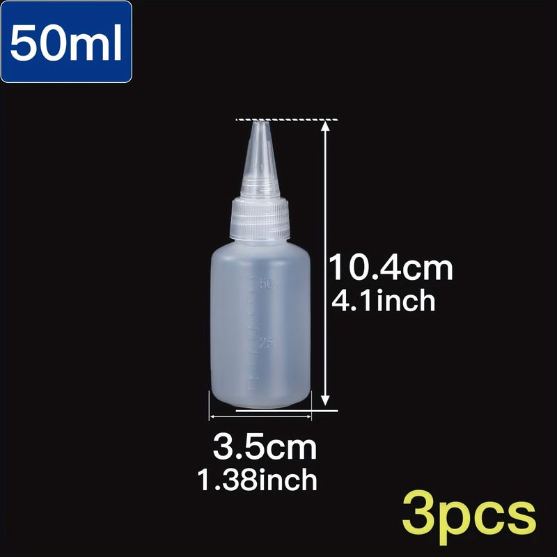3pcs 1.69oz Translucent Squeeze Glue Bottle for Paper Quilling Scrapbooking Resin Crafts Essential handmade Art Tool - Image 5