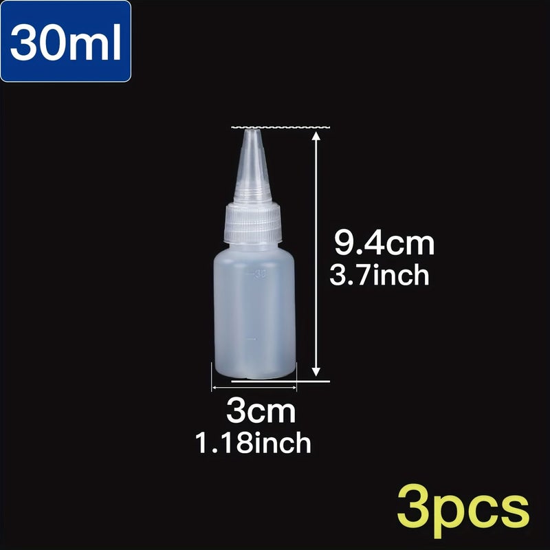 3pcs 1.69oz Translucent Squeeze Glue Bottle for Paper Quilling Scrapbooking Resin Crafts Essential handmade Art Tool - Image 3
