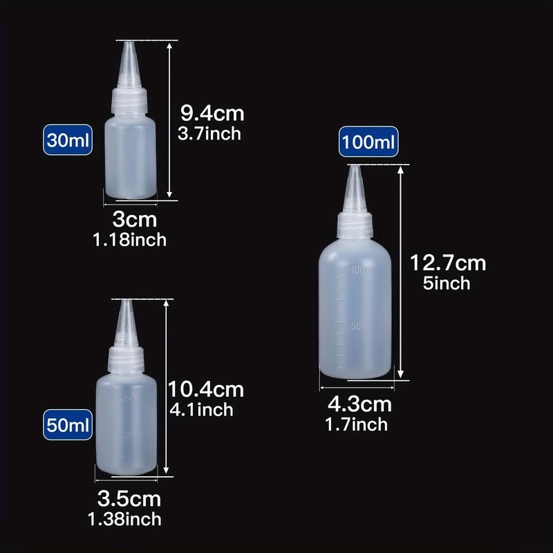 3pcs 1.69oz Translucent Squeeze Glue Bottle for Paper Quilling Scrapbooking Resin Crafts Essential handmade Art Tool - Image 2