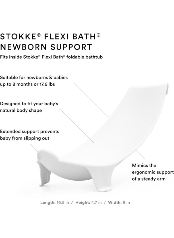 STOKKE - Flexi Bath Heat Sensitive Plug Baby Bath With Newborn Support, Transparent Blue - Image 1