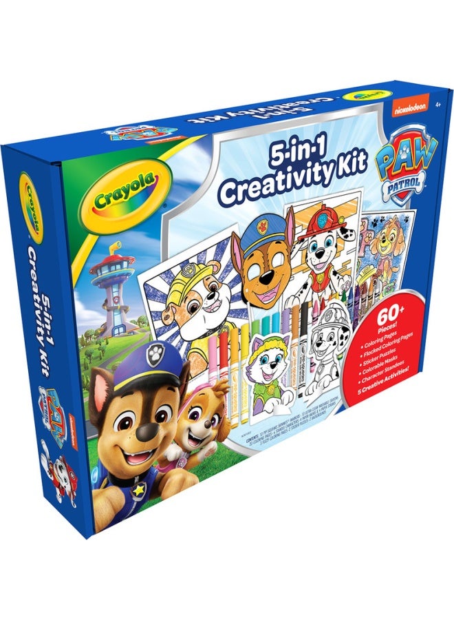 Crayola Paw Patrol Creative Colouring Pages, Marker Pens, Wax Crayons, 60 Pieces, Gift for Boys and Girls, Age 4 Years, 04-2940  - Image 2