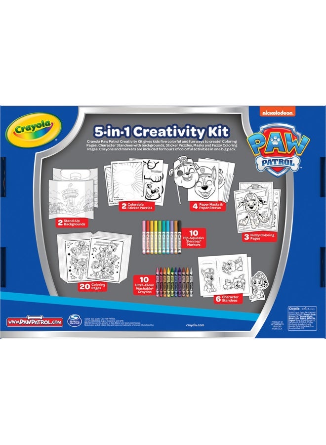 Crayola Paw Patrol Creative Colouring Pages, Marker Pens, Wax Crayons, 60 Pieces, Gift for Boys and Girls, Age 4 Years, 04-2940  - Image 3