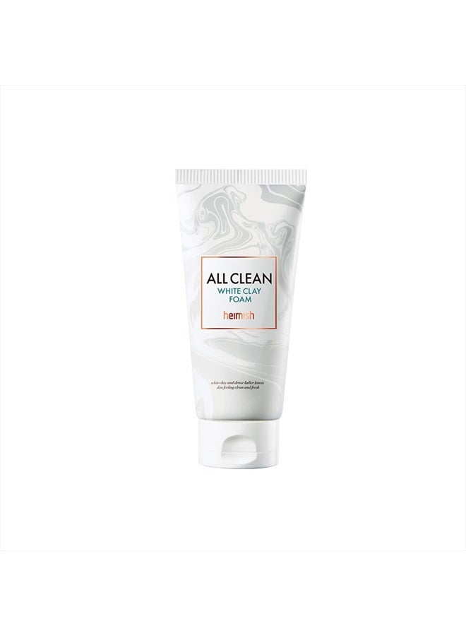 Heimish All Clean White Clay Foam 5.3oz /150g | Wash & Exfoliating Facial Cleanser | Daily Care Cleansing Face wash, Sebum control, Acne treatment, Wash for Deep pore cleansing - Image 1