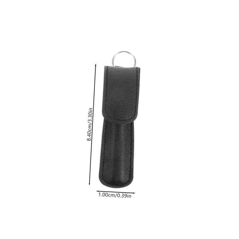 Stainless Steel Portable Nose Hair Trimmer with Round Tip for Safe Grooming Includes Carry Case - Image 3