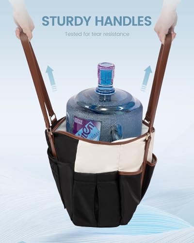 Lovevook حقيبة توت للمعلمات من LOVEVOOK للنساء للعمل، حقيبة لابتوب للممرضات، حقيبة متعددة الاستخدامات للعمل/السفر/الجامعة/اليومي، حقيبة كمبيوتر احترافية كبيرة مع جيوب متعددة - Image 4