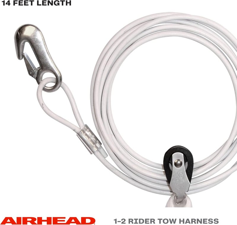 Airhead Self Centering Cable Tow Harness for 1-2 Rider Towable Tubes, Water Skis and Wakeboards, 14-Feet - Image 2
