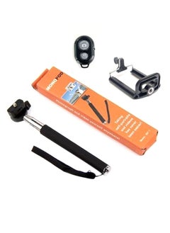 Selfie Monopod Extendable Handheld Holder Bluetooth Remote Control Shutter iPhone 5 6