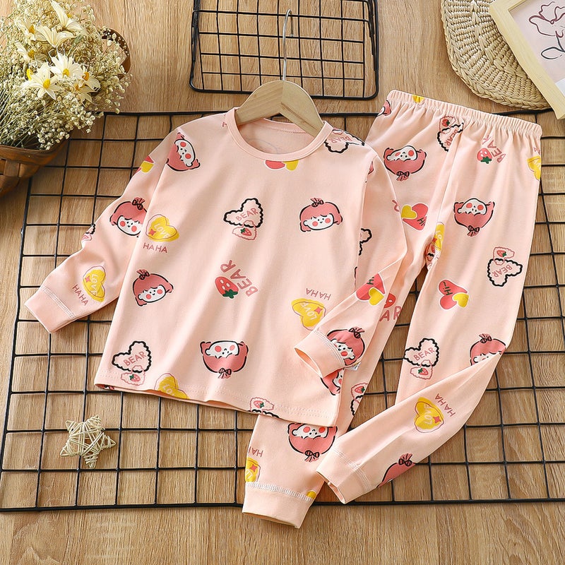 Children''s Clothing Autumn Home Clothes Wholesale New Children''s Clothing Children''s Intimates Set Pure Cotton Baby Autumn Clothes Long Pants Baby Pajamas - Image 5