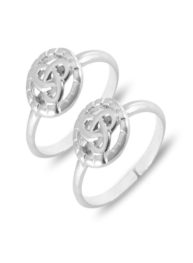 Parnika MJ 925 Pure 92.5 Sterling Silver Toe Rings for Women, Adjustable - Image 1