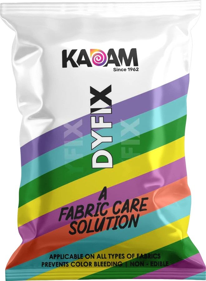 KADAM (LABEL) مثبت ألوان الأقمشة كادام دي فيكس | عبوة من 20 كيسًا | يمنع بهتان الألوان من الملابس | تركيبة خالية من الفورمالديهايد - Image 1