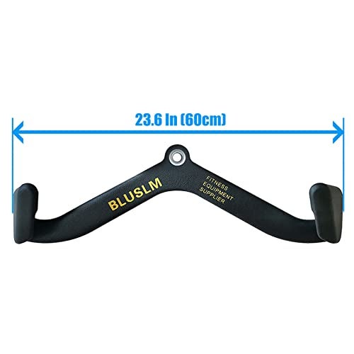 BLUSLM LAT Pull Down Bar for Cable Machine, LAT Pulldown Attachments T-bar V-bar Cable Attachment for Gym, Back Tricep Strength Training Handle (BL05) - Image 2