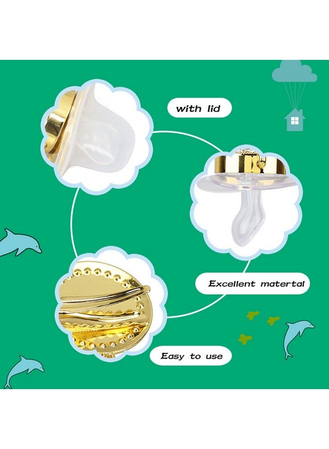 Focket Pacifier Clips Baby Girl, 26 Letter Rhinestone Baby Pacifier with Name Initial Letter, Curved Bling Pacifier for Girl, Newborn Baby Girl Pacifiers Clips, Baby Shower Birthday Gifts (N) - Image 4