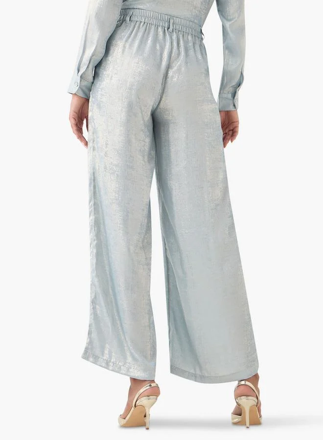 2Xtremz 2Xtremz Textured Wide Leg Pants with Pockets
