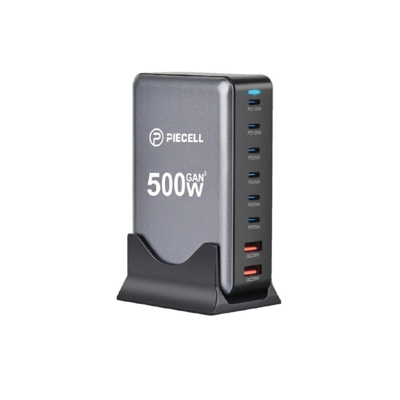 PIECELL 500W Charging Station with Six PD Ports and Two USB Ports - Image 3