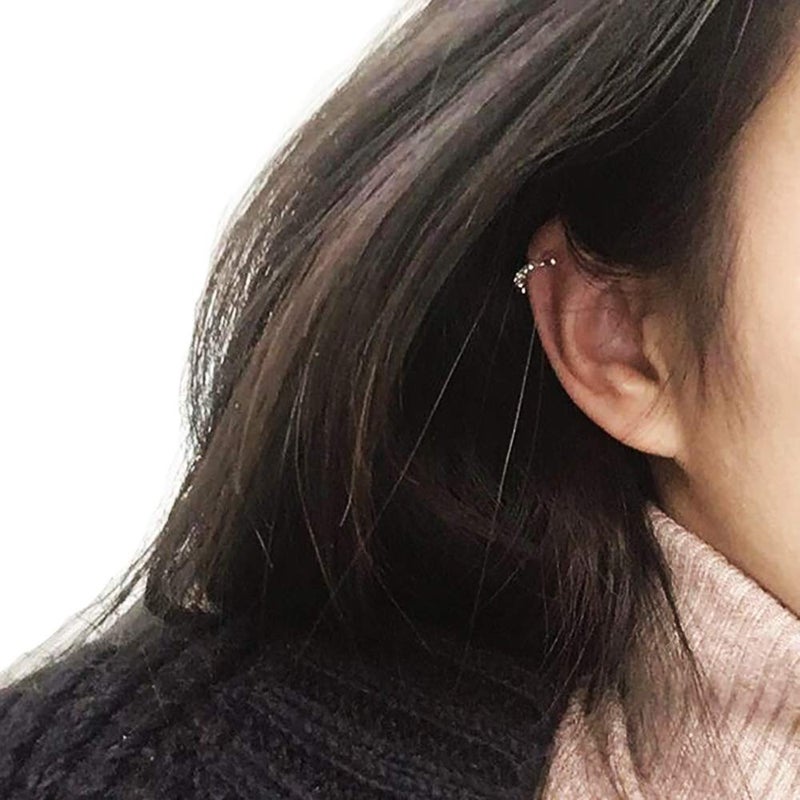 RUVEE Nose & Ear Clip Gold Plated Pin Non Pierced Just Press for Women & Girls - Image 3