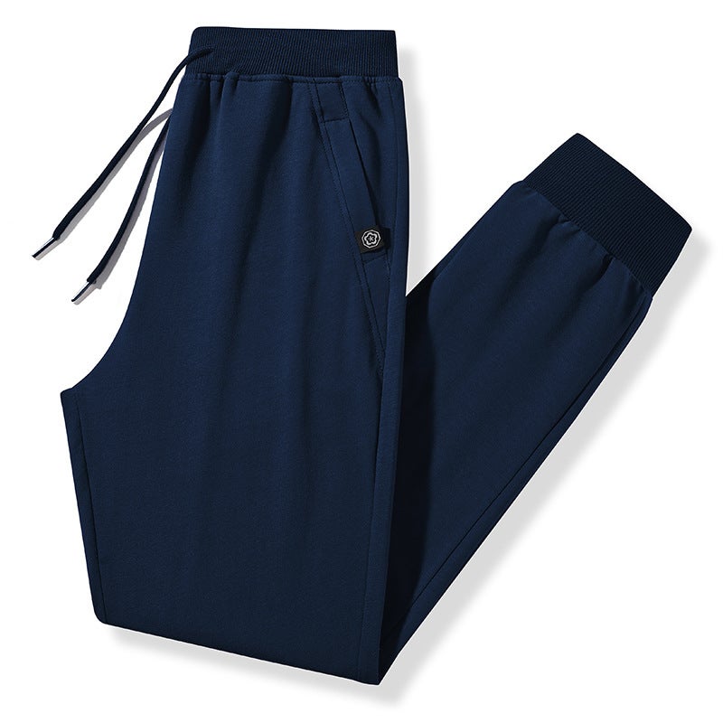 Pure Cotton Sports Pants Men'S Middle-Aged And Young Leggings Extra Large Size Men'S Casual Trousers Gray Sweatpants Men'S - Image 5